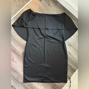 Sleek Black Off Shoulder Cocktail Dress XXXL | Grace Karin Bodycon Sheath